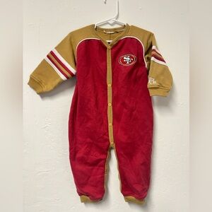 Vintage San Francisco 49ers romper running like 18/24 months